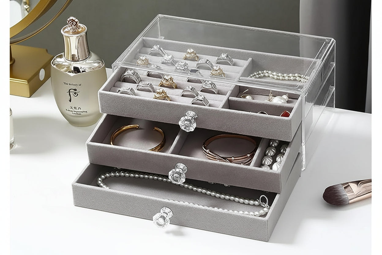 3 Layer Jewellery Storage Box